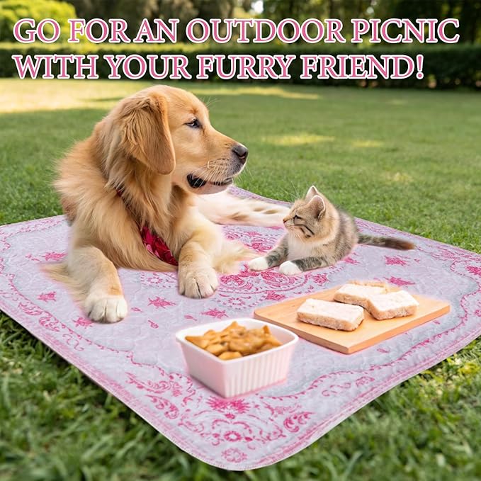 Homimp Washable Pee Pads for Dogs, 2 Pack Reusable Puppy Pads Waterproof, Absorbent and Leakproof Dog Pee Pads, Non Slip Puppy Training Pads, Pet Mat for Floor,Crate,Couch,Whelping,Pink, 36"x41"