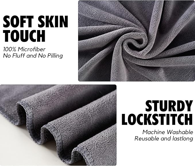 InnoBeta Dog Towels Gifts for Drying Dogs, Pack of 2, Monogrammed Dog Towels, 40 Inch X 23.6 Inch, Perfect Dog Shower & Bath Supplies for Large, Medium or Small Dogs - Initial L