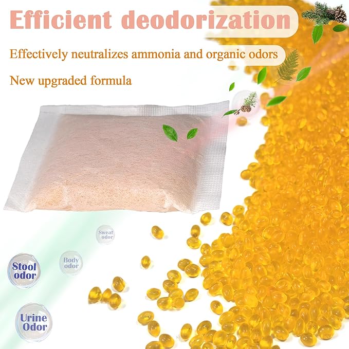 NewKe 6 Pack Cat Litter Box Deodorizer Refills for Whisker OdorTrap Pod, Odor Eliminator Compatible with Litter-Robot and Traditional Litter Boxes, Air Freshener, Pet Odor Eliminator, Keep Home Fresh