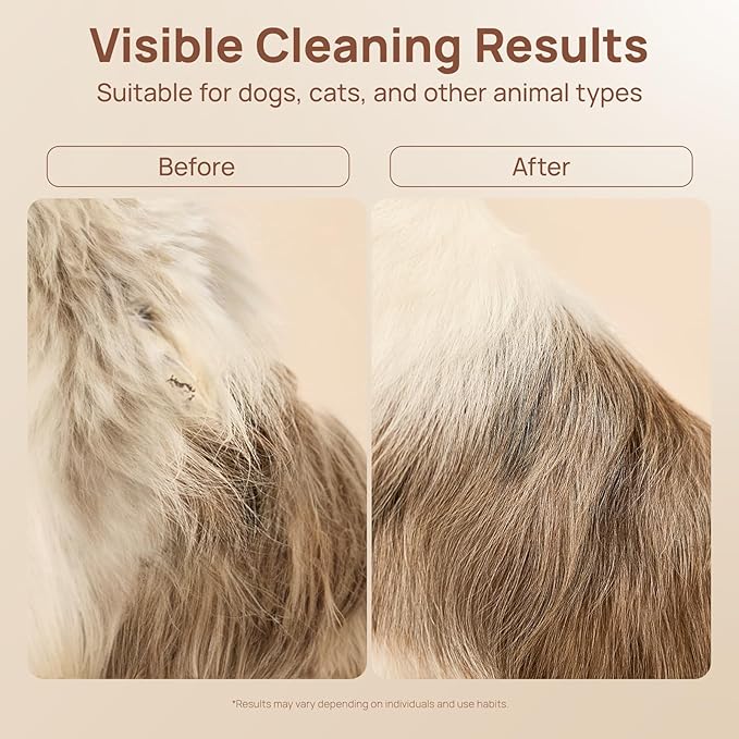 HICC PET Glove Wipes Pro Series for Dogs & Cats, Extra Thick Dual-Textured Grooming Wipes, Rinse-Free Shampoo Mittens for Quick Cleaning & Deodorizing, Perfect Between Baths, Travel