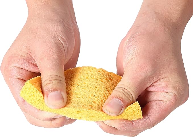 ARCLIBER Cleaning Sponge,Kitchen Sponges Pack,Non-Scratch Cellulose Sponge for Bathroom,Cars,Colorful Compressed Sponge (36 Pack)