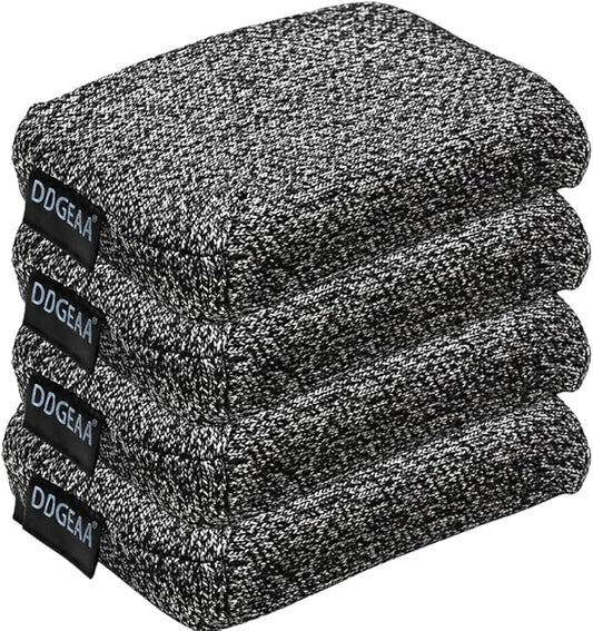 Heavy - Duty Kitchen Sponge - 20 Times More Durable, Scratch Free, Suitable for Non - Stick Cookware - Cut - Resistant, Multi - Purpose Cleaning Supplies for Home (4 Pack, Grey)