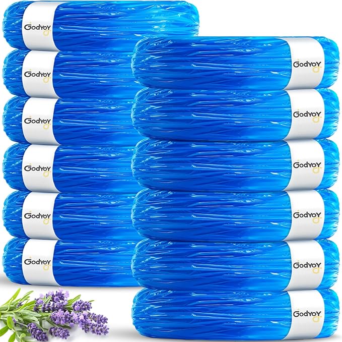 12 Cat Litter Refill Bags Compatible with Litter Genie XL+/XL/Plus/Standard/Style/Desgin Pail, Extra10% Length 27 Months Use Time, Super Odor Control, Plant Scented, Cartridge NOT Included