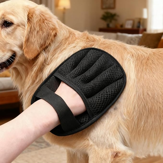 2PCS Upgraded Version Five-Finger Static pet Hair Removal Gloves, Suitable for Cats and Dogs, Reusable Hair Removal Tool, Suitable for Clothing, Sofas, Carpets, Hair Removal Gloves