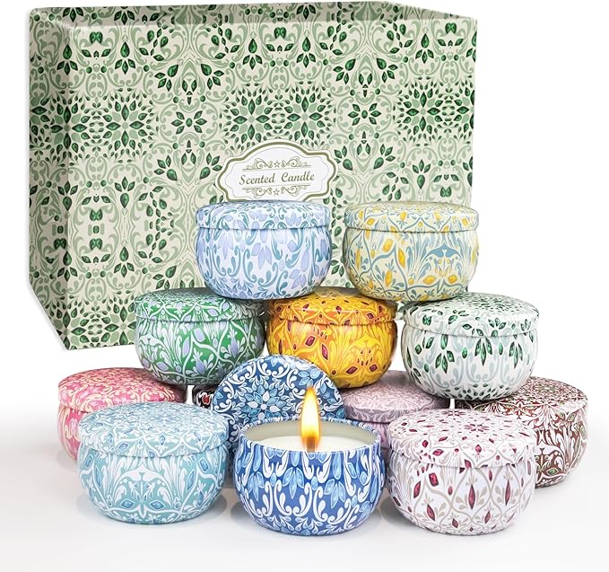 12 Pack Scented Candles Gifts for Women, Natural Soy Candles for Home Scented, Aromatherapy Candle Christmas Gifts Sets for Women, Sister, Friends, Colleague