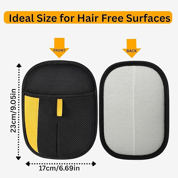 2 Pcs Pet Hair Removal Glove for Cats & Dogs, Upgraded The Magic Brush Pet Hair Remover, Washable & Reusable Pet Hair Glove, Electrostatic Pet Hair Remover Glove for Clothing, Couch, Carpet, Car Seat