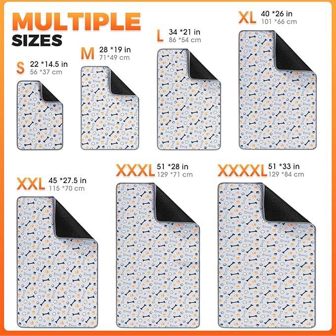 Hompet Washable Pee Pads for Dogs, 51"x33", 2-Pack Thick Heavy Absorbency Reusable, Non-Slip, Green, Pet Training Pads for Puppy Playpen, Crate, Potty, Floor, Bed, Sofa