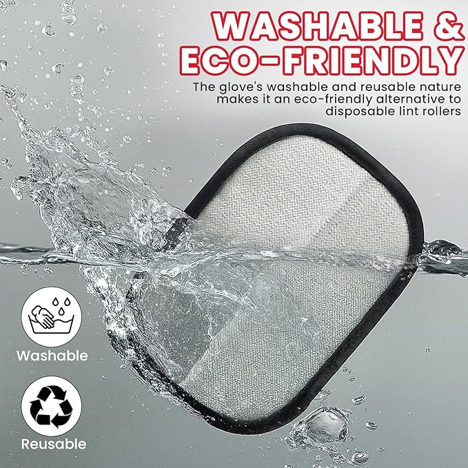 Pet Hair Remover Glove - 4-in-1 Grooming Kit with Hair Removal Glove, Nail Clippers, Comb & File - Dog & Cat Grooming Tools for Furniture, Clothes & Fur”