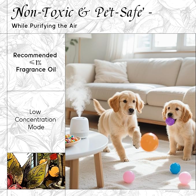 HIQILI Diffuser Oil for Humidifier & Reed Diffusers, Suitable for Home and Other Scenarios, Long Lasting Scent - Run Wild, 0.34 Fl Oz