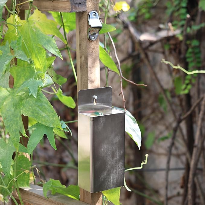 New Star 48469 Stainless Steel 18/8 Bottle Cap Catcher, 13-Inch