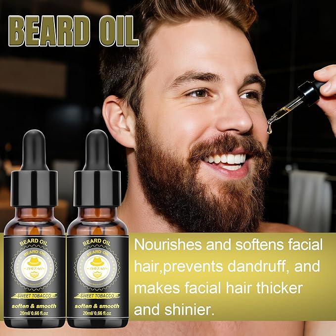 XIKEZAN Beard Kit for Mens Care & Grooming Sets w/Wash Shampoo, Oil, Conditioner, Balm, Wash, Scissors,Brush and Comb Set, Stocking Stuffers for Men,Anniversary Valentines Fathers Gifts for Dad Him