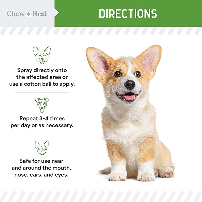 Hypochlorous Acid Spray for Dogs – 8oz Dog Wound Spray for Cuts, Burns, Sores, Abrasions, and More – Non Toxic and Chemical Free HOCI Wound Care – Made in The USA