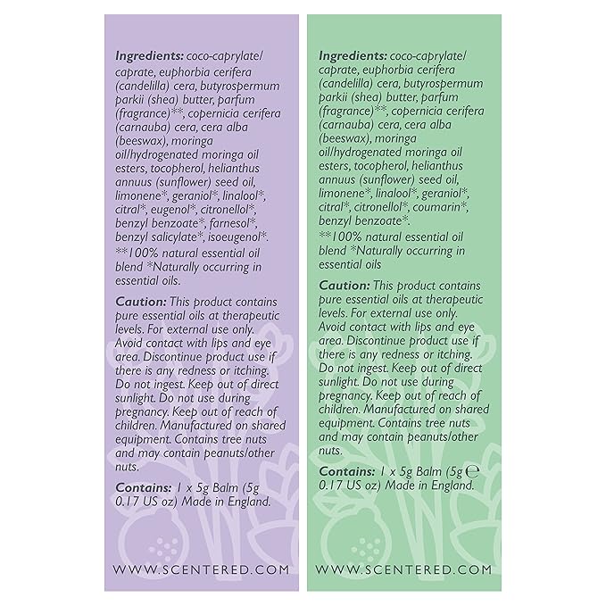 Scentered Sleep & Stress-Relief Aromatherapy Balm Gift Set – Essential Oil Roll On Balms for Relaxation & Rest – Sleep Well & De-Stress – Self-Care Reaxation Gift for Women