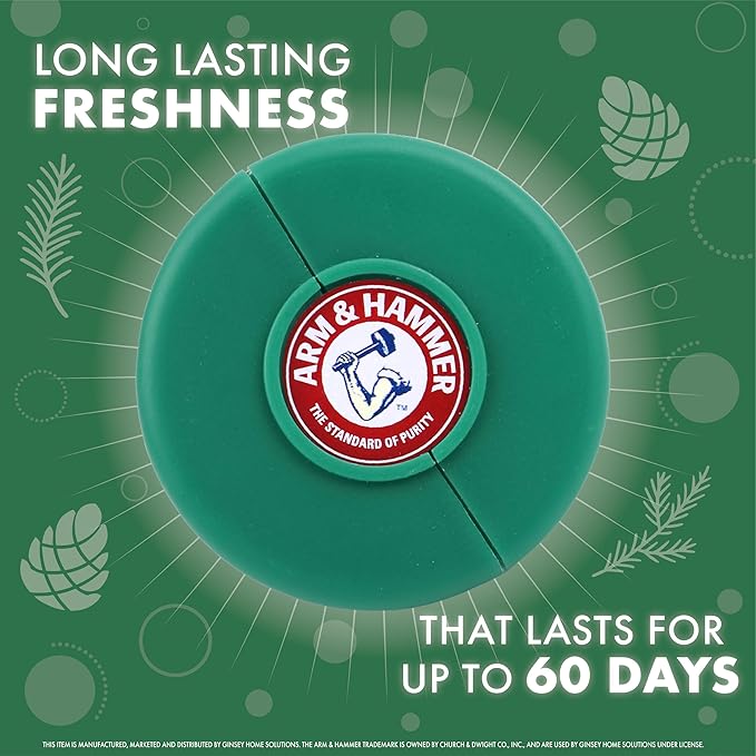 Arm & Hammer Deodorizing Odor Busterz, 4 Count, Forest Pine Figural, Air Freshener and Odor Eliminator - Long-Lasting Freshness for Home, Bathroom, Closet, Gym Bags, Sports Gear and More