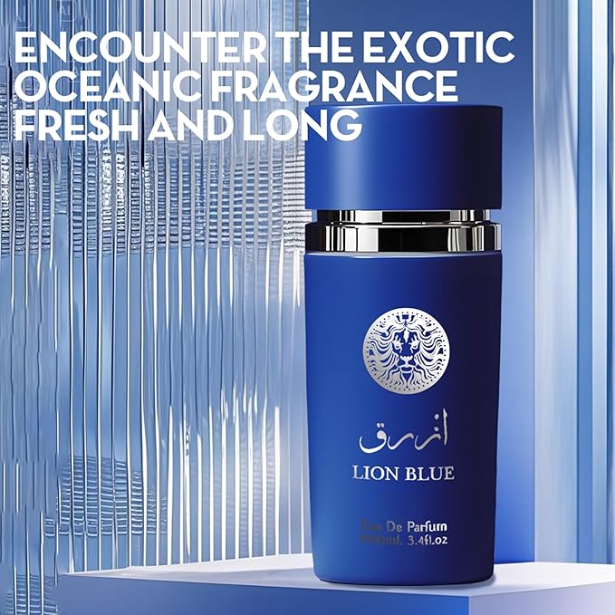 Men's Cologne Include 4 Variety Pack Perfume Gift Set- 3.4 Fl Oz Each Eau De Parfume Tobacco,Musk,Woody,Masculine Scent Long Lasting Fragrance(MilanoMR&Salva&LionBlue&ValentG)