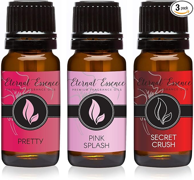 Eternal Essence Oils - Trio (3) - Pretty, Pink Splash & Secret Crush - Premium Fragrance Oil - 10ML