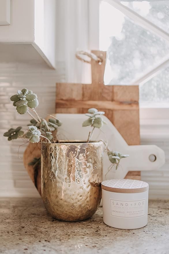 Sand + Fog Scented Candle - Pumpkin Chai – Additional Scents and Sizes – 100% Cotton Lead-Free Wick - Luxury Air Freshening Jar Candles - Perfect Home Decor – 12oz