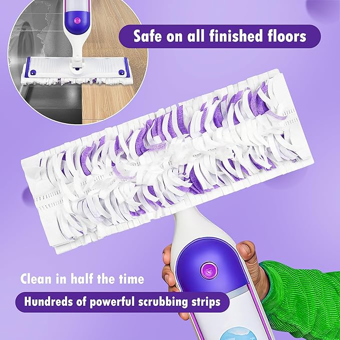 18 Count Disposable mop Pads Refills for Swiffer PowerMop Multi-Surface Mop and PowerMop Wood Mop, Replacement Pads Use for Floor Cleaning