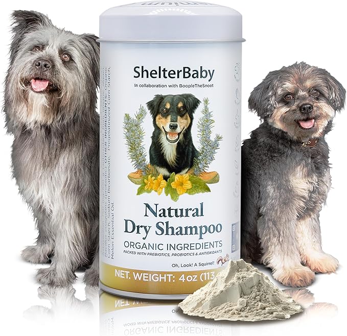 Dry Shampoo for Dogs – Antifungal Itchy Skin & Hot Spot Relief, Yeast Infection & Paw Licking Treatment, Dog Powder with Allergy Support