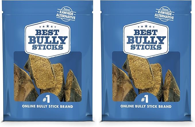 Best Bully Sticks Peanut Butter Stuffed Cow Hooves - 4 Count (Pack of 2) - Natural Dog Treat, Easily Digestible, Supports Dental Health