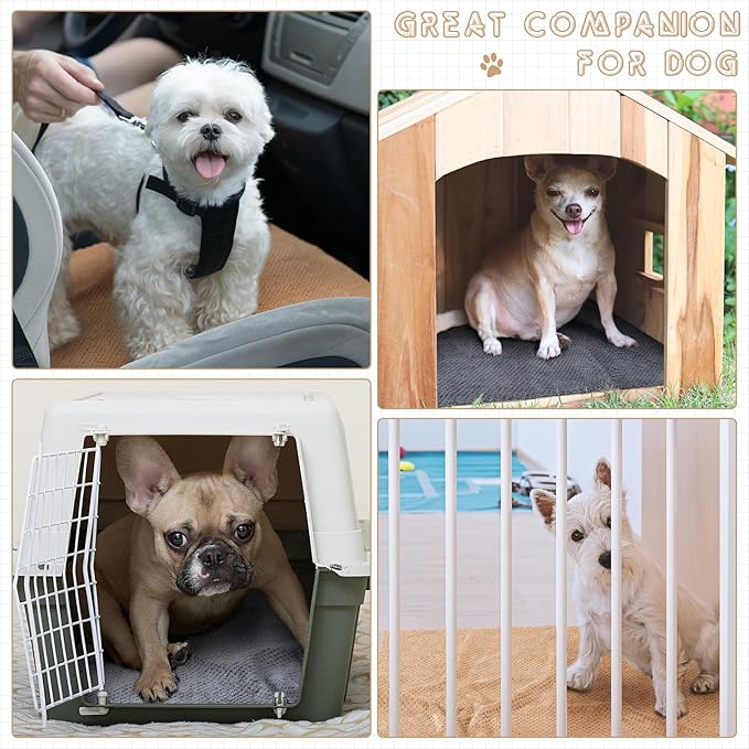 Vitalcozy 10 Pcs Guinea Pig Cage Liners Washable Rat Bedding for Guinea Pigs Controlling Absorbent Waterproof Pee Pads Blanket for Rabbits Hamster Small Animals Chinchilla(18 x 24 Inch,Gray Coffee)