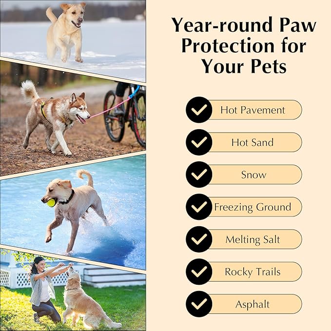 All-Natural Lick Safe Dog Paw Balm for Dogs & Cats | 2 Pack Dog Paw Pad Balm Paw Protector, Moisturizer & Soother for Dry Cracked Paws & Noses | Snout Soother for Dogs (1.23oz*2)