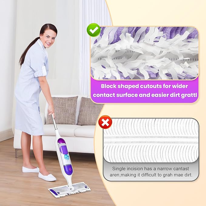 40 Count Disposable Mopping Pad Refills for Power Mop Refills, Multi-Surface Mopping Pad Refills，Unscented Spray Cleaning Repalcement Pads Refill