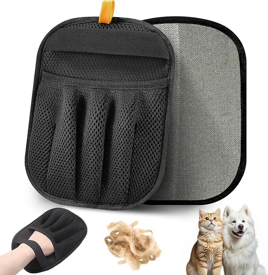 2025 Newly Upgraded Five-Finger Electrostatic Pet Hair Remover Glove for Cats & Dogs Reusable Pet Hair Remover Tool for Clothing, Couch, Carpet, Furniture, Car Seat 3