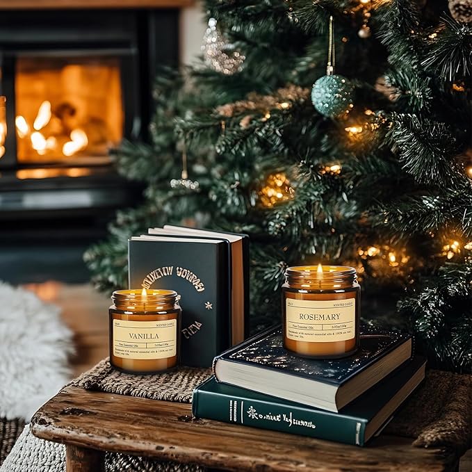 24-Pack Scented Candle Gift Box - 12 scents to Choose from (Rose/Lavender/Lemon/Vanilla),