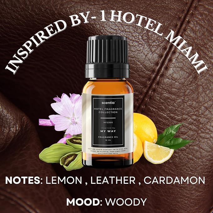 Scentia Hotel Diffuser Oil Gift Set – Buyers’ Favorites – 10 mL, 0.34 fl oz | Inspired by 5-Star Hotels & Scentia My Way Scents | Luxury Aroma Oils for Diffusers - Thanksgiving & Holiday Gift