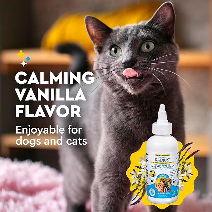 RADIUS OralPro+ Pet Probiotic Dental Water Additive (Enzymatic), Concentrate, 4 OZ