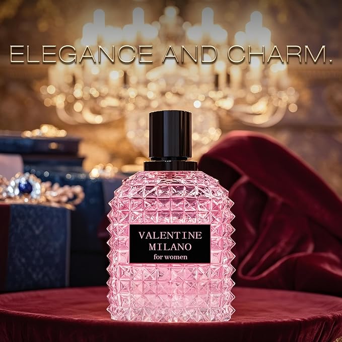 4PCS Perfume Set for Women - Floral Fragrance Gift Set with Vanilla,Sweet Fruity Eau De Parfume| 3.4 Fl Oz Each(La Vida Bella,La Vida Bella Crystal,La Vida Bella Ext,Valentine Milano)