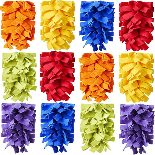 12 Pcs 5 Layer Fleece Duster Refills Reusable Dusters Refills Washable Hand Cleaning Pads for Cleaning Ceiling Fan Hardwoods Window Kitchen Floor, 4. 7 x 7 Inch (6 Mixed Colors)