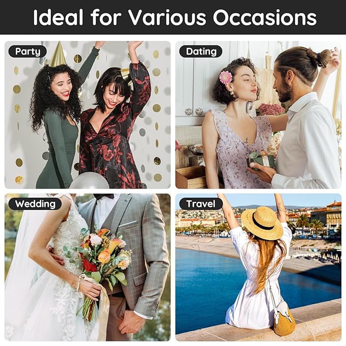 Segbeauty Perfume Travel Refillable, 5 Pack 20ml Atomizer Sprayer, Portable Travel Size Bottles, Cologne Spray Empty Fine Mist Container for Fragrance