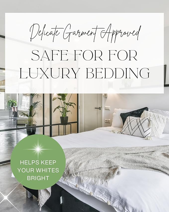 Home 'COTE D'AZUR Luxury Powdered Laundry Detergent & Booster – Ultra-Concentrated Marine & Sandalwood Scent – Plant-Based, Stain-Fighting, HE Safe, Gentle on Skin – 32 oz/64 Loads