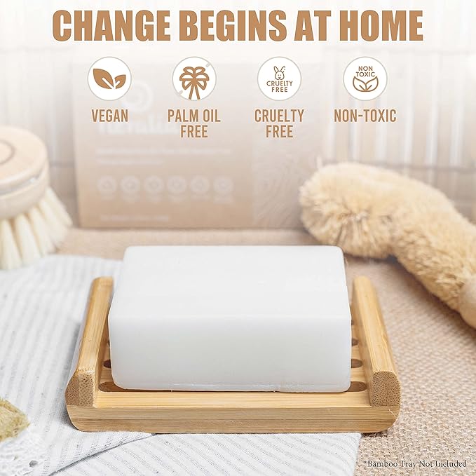 Tieralia Lemon Dish Soap Bar – Solid Dish Block Soap Set for Kitchen Cleaning | Plant-Based, Fragrance-Free, Vegan Bar Soap | Long-Lasting, Zero Waste | 2-Pack (11.28 oz)