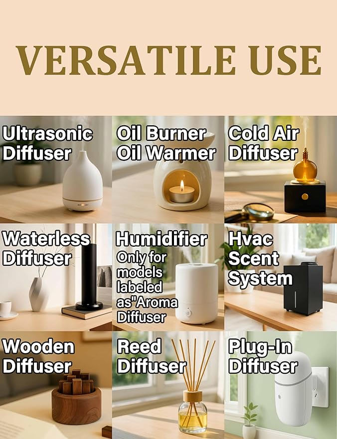 Hotel Collection Diffuser Oil, Shangri-La Inspired Essential Oils for Waterless, Cold Air, Ultrasonic & Reed Diffusers, HVAC, Long-Lasting 5-Star Hotel Fragrance for Home, Office, Spa - 3.38fl oz