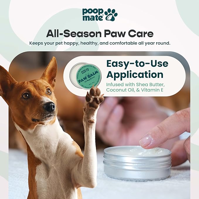 Dog Paw Balm & Nose Balm – Natural, Lick-Safe Paw Care for Dogs – Moisturizing Snout Cream with Coconut Oil, Shea Butter & Vitamin E – Protects Cracked Pads & Dry Noses – 2 oz