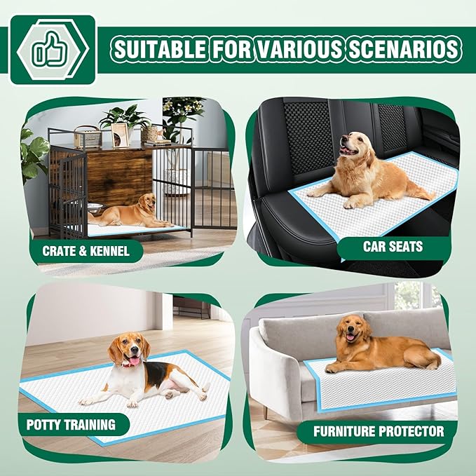 IMMCUTE Dog Pee Pads Extra Large, 36" x 44", 30 Ct, Jumbo-Size Pee Pads for Dogs, Thicken Puppy Pads XL Pet Training Pads, Super Absorbent & Leak-Proof Potty Pads for Dogs