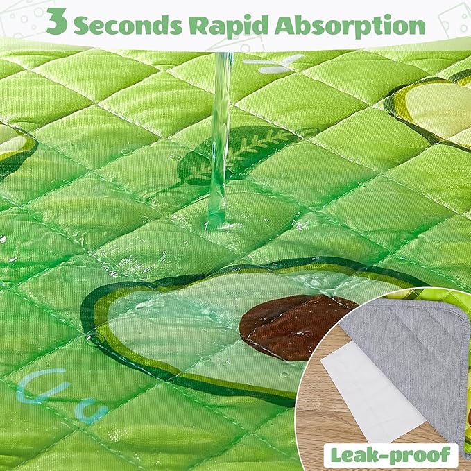 2 Pack Guinea Pig Bedding, Washable Guinea Pig Cage Liner Reusable Guinea Pig Mat Waterproof Guinea Pig Bedding Super Absorbant Guinea Pig Pee Pads