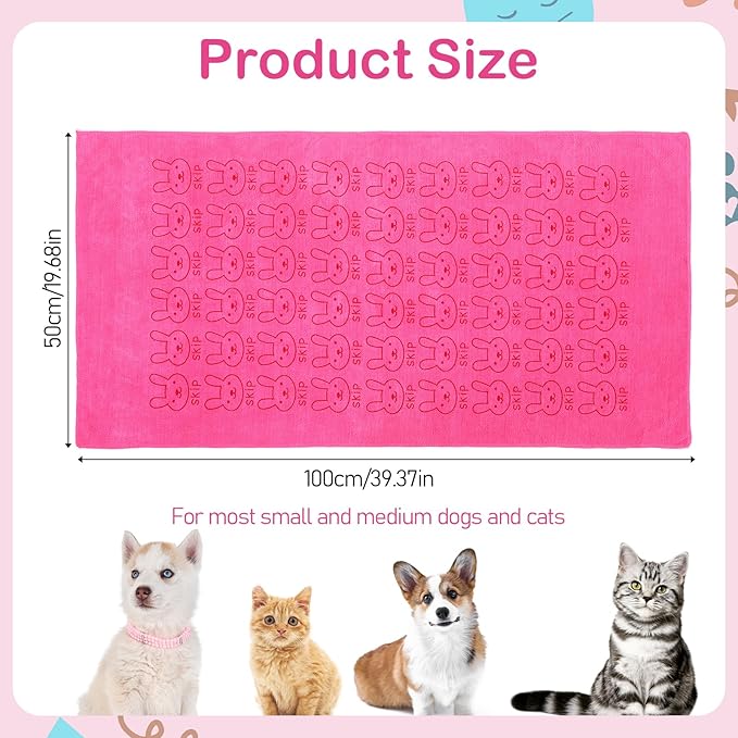 12 Pcs Microfiber Dog Towels for Drying Dogs, 20 x 40 Inch Quick Dry Absorbent Pet Towels for Dogs, Puppy Cat Bathing Grooming Travel Supplies (12 Colors)