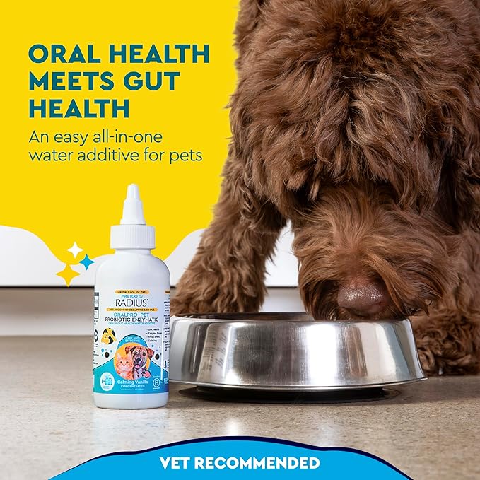 RADIUS OralPro+ Pet Probiotic Dental Water Additive (Enzymatic), Concentrate, 4 OZ