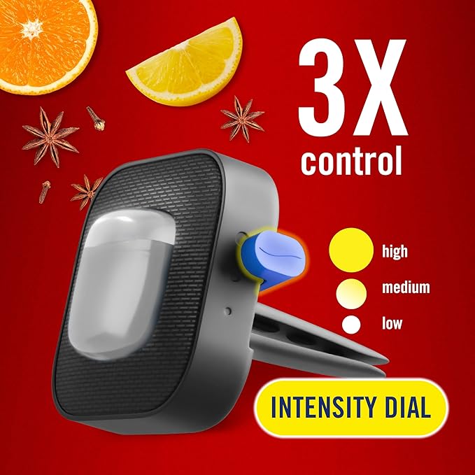 Febreze AUTO Air Freshener, Odor-Fighting Automotive Vent Clip, Old Spice Swagger Scent, 8 Count