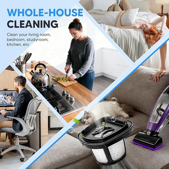 2284W 2390A Vacuum Replacement Filter for Bi-ssell Pet Hair Eraser Filter Hand Vacuum 2390 2389 2579, Compared to Part # 1614212 1614203 1614204 (2 Mesh Filter and 4 Foam Filter)