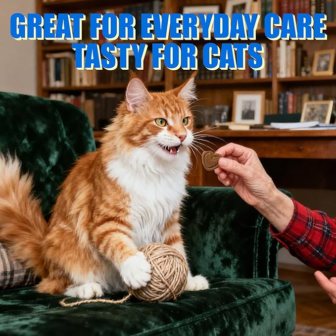 Just Try 300 Bites Skin and Coat Bites Omega 3 for Cats Salmon Oil - Supports Healthy Skin, cat Itchy Skin Relief - Health Supplements Vitamins for Indoor Cats - 6.35 oz