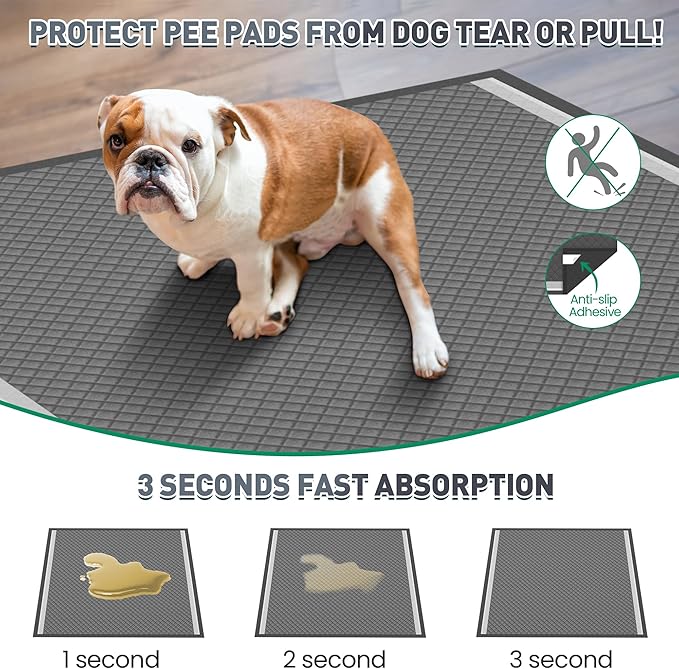 37"x54" Activated Charcoal Dog Pee Pads - 50 Count,Extra Large,Super Absorbent,Leakproof,Long-Lasting Odor Control-Essential pet Training Pads for Large Dogs