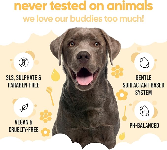 Itch Relief Dog Shampoo by Buddycare | Deep Cleansing Shampoo for Dogs | Fresh Scented | with Aloe Vera and Pro Vitamin B5 (169.07oz)
