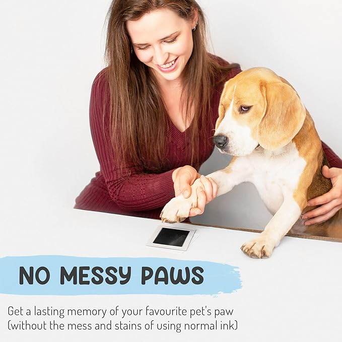 Inkless Paw Print Kit for Dogs | Pet Paw Print Impression Kit | Dog Ink Paw Print Kit | Pet Paw Print Kit | an Easy to Use Paw Print Stamp Pad for Dogs | Contains an Ink Pad for Dog Paw Prints