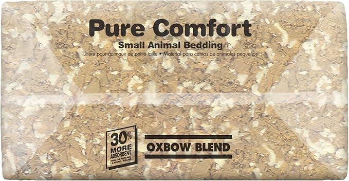 Oxbow Pure Comfort Bedding, Rabbit, Hamster, & Guinea Pig Bedding, Bunny Supplies for Litter Box, Pet Safe, Bunny Litter Box, Guinea Pig Cage, 99.9% Non-Dust, Blended, 178 Liter Bag