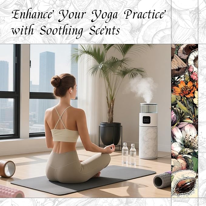 HIQILI Tobacco Vanilla Fragrance Oil, Refill for Diffusers & Humidifiers, Hotel-Grade Scent, Suitable for Home Use - 0.34 Fl Oz